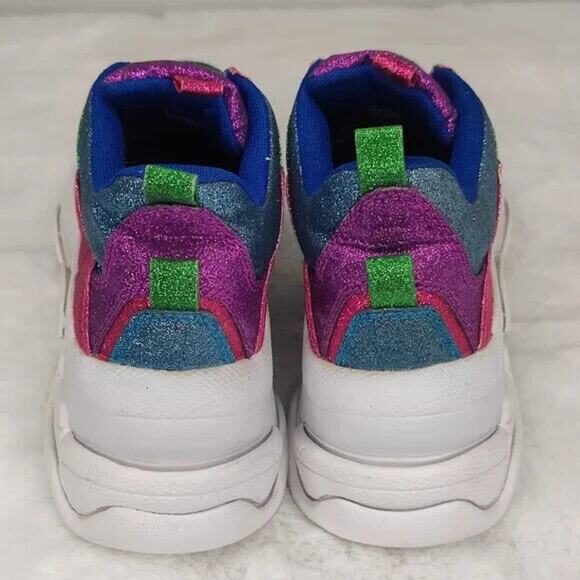 Jeffrey Campbell Y2K pink, Multicolor platform sneaker sz 7.5 - Picture 4 of 7